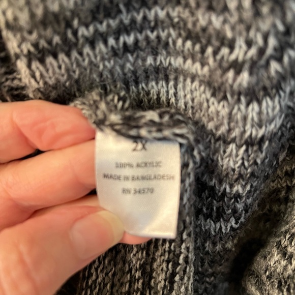 Crew Neck Tunic Sweater by Jason Maxwell Sz 2X - Picture 4 of 6